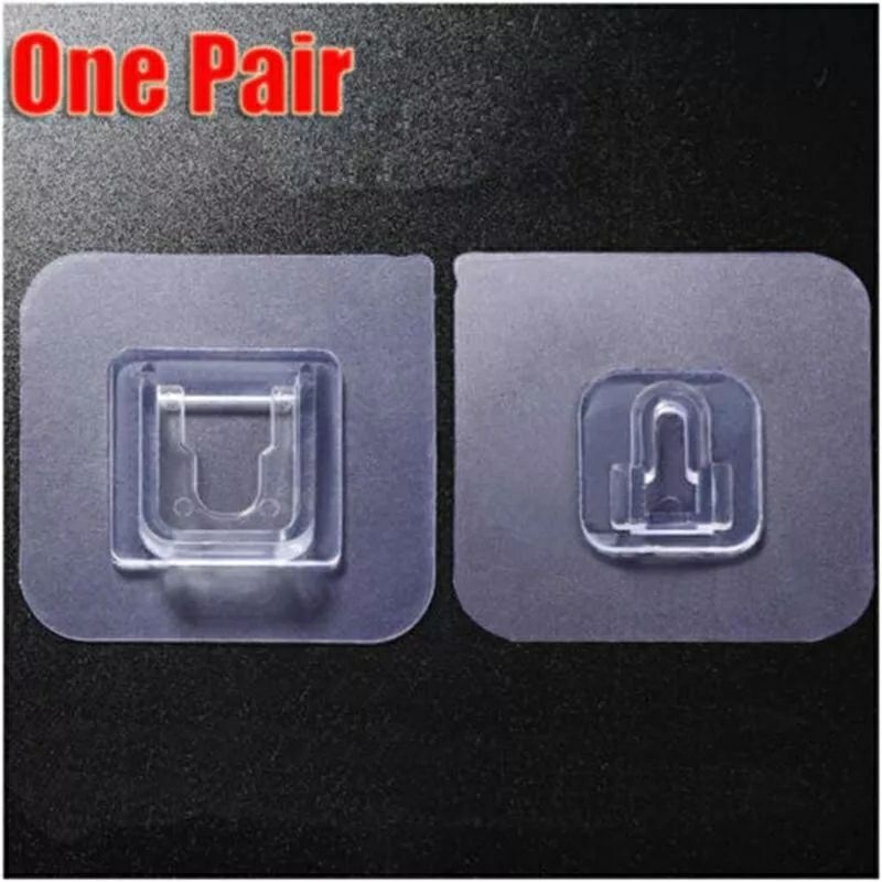 Male/Female Plastic Wall Hooks Self Adhesive -1Psc