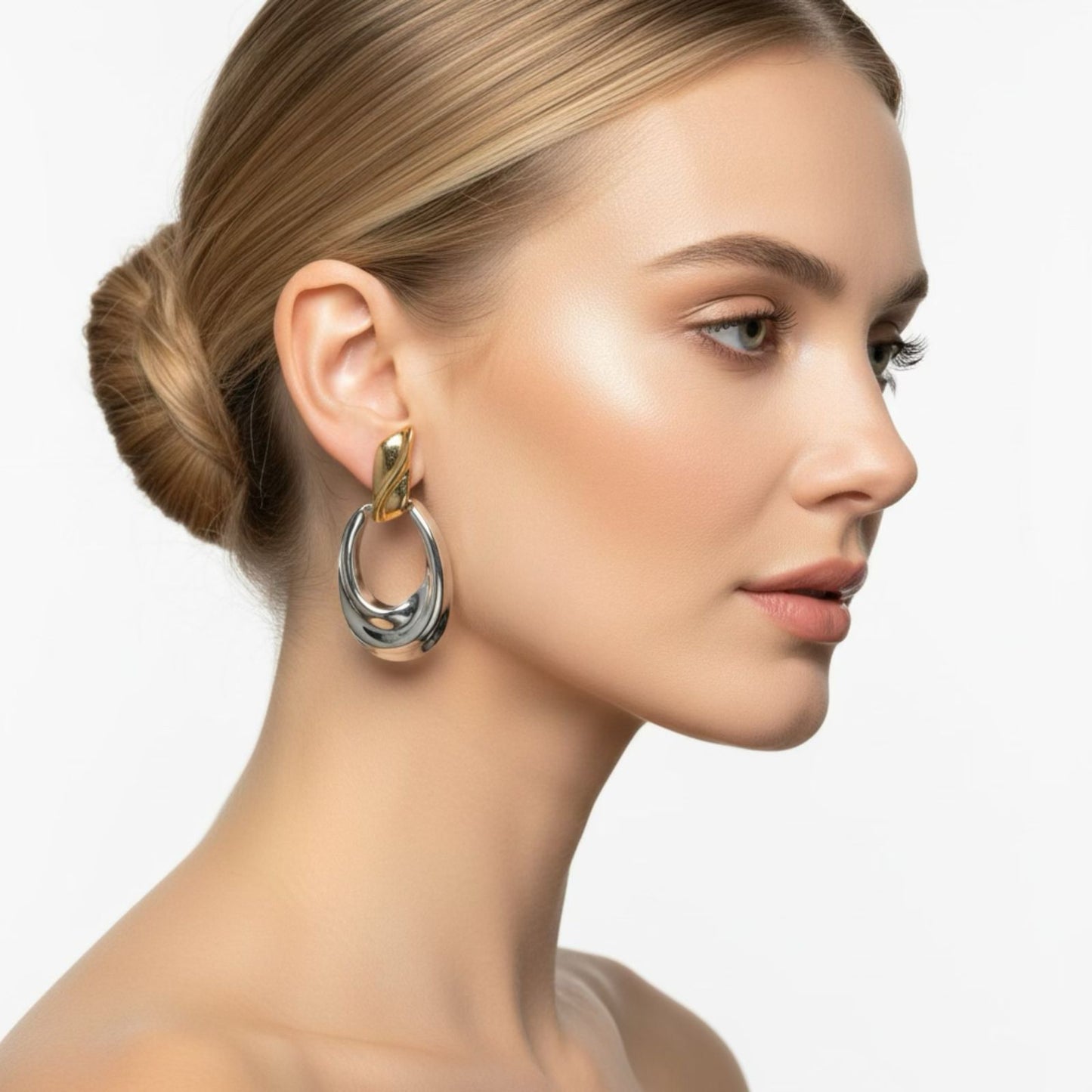 Oval - Sliver & Gold