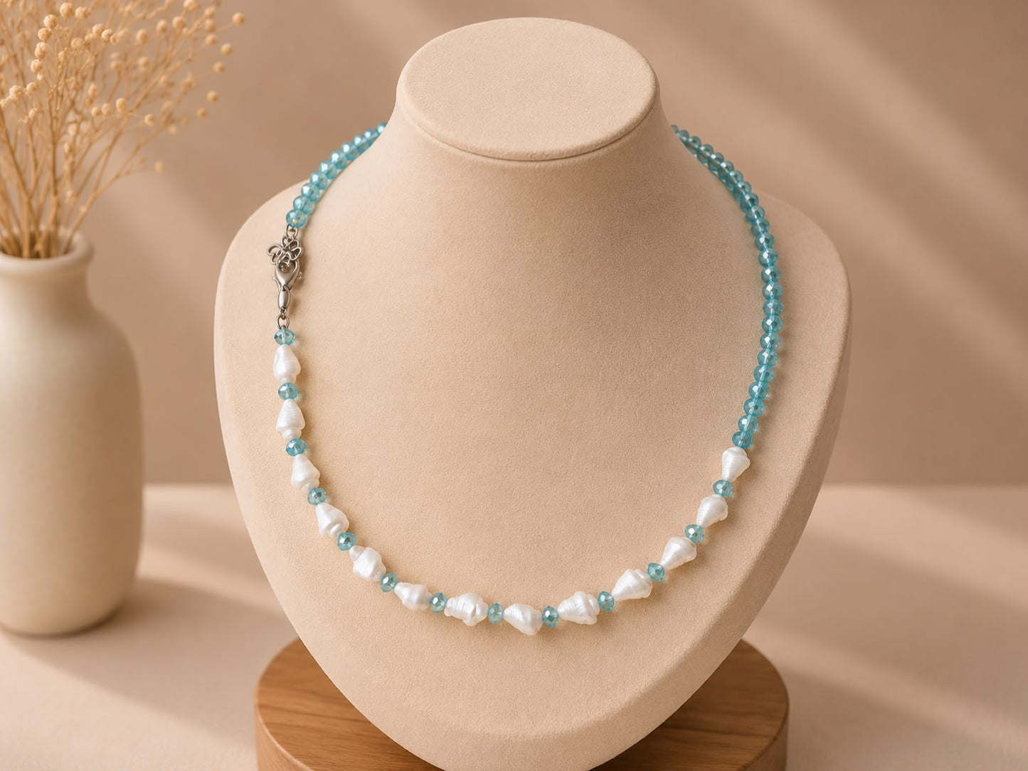 Snails Light Blue- Necklace