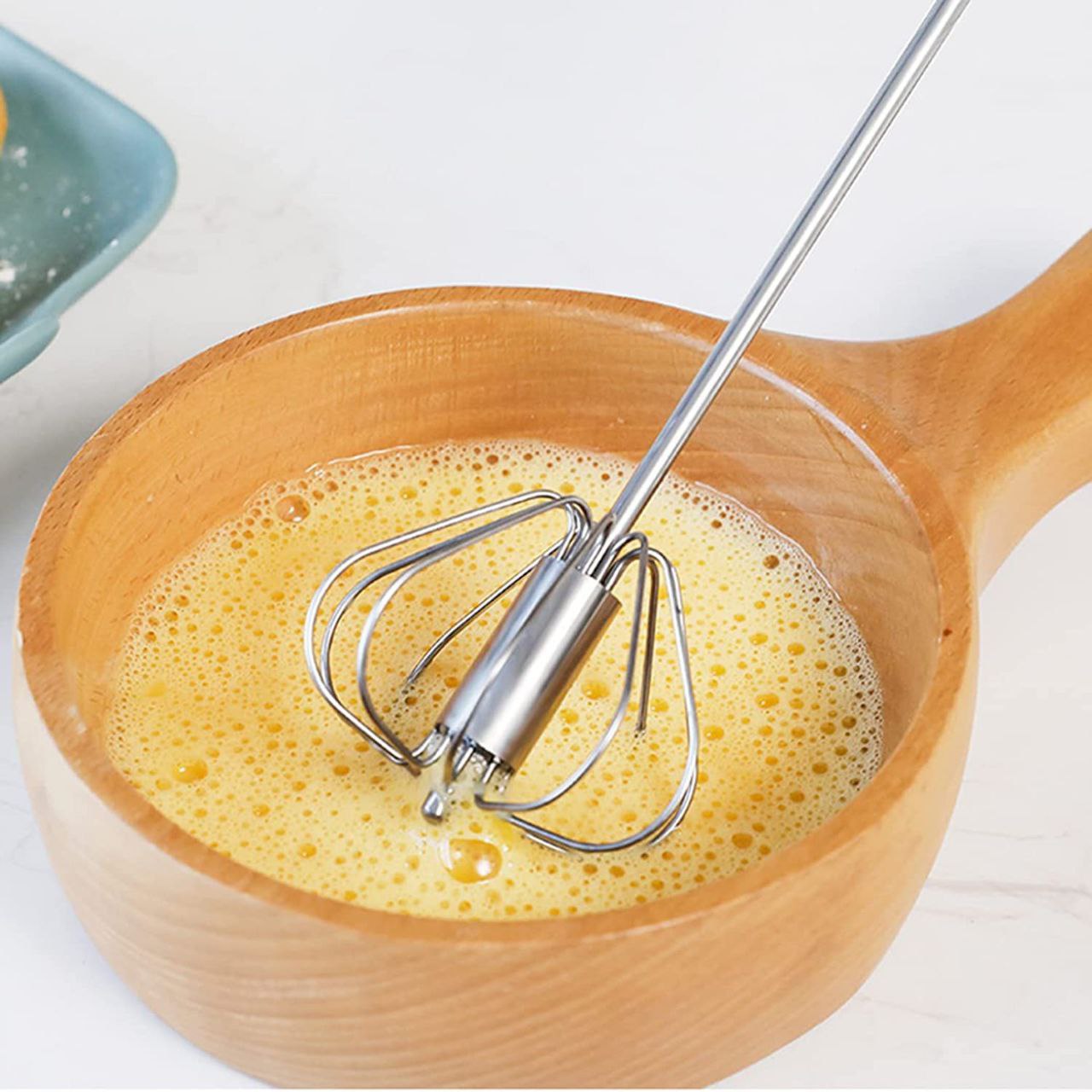 Stainless Steel Egg Whisk Press