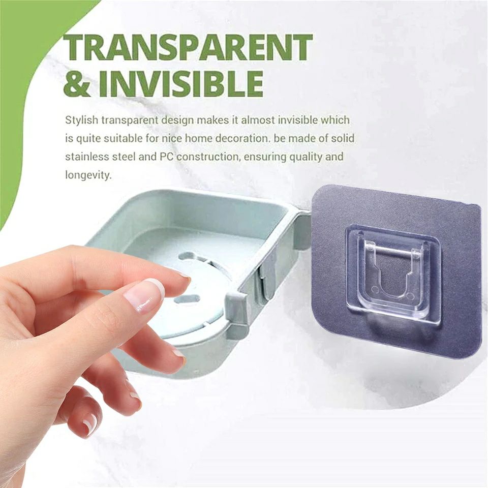 Male/Female Plastic Wall Hooks Self Adhesive -1Psc