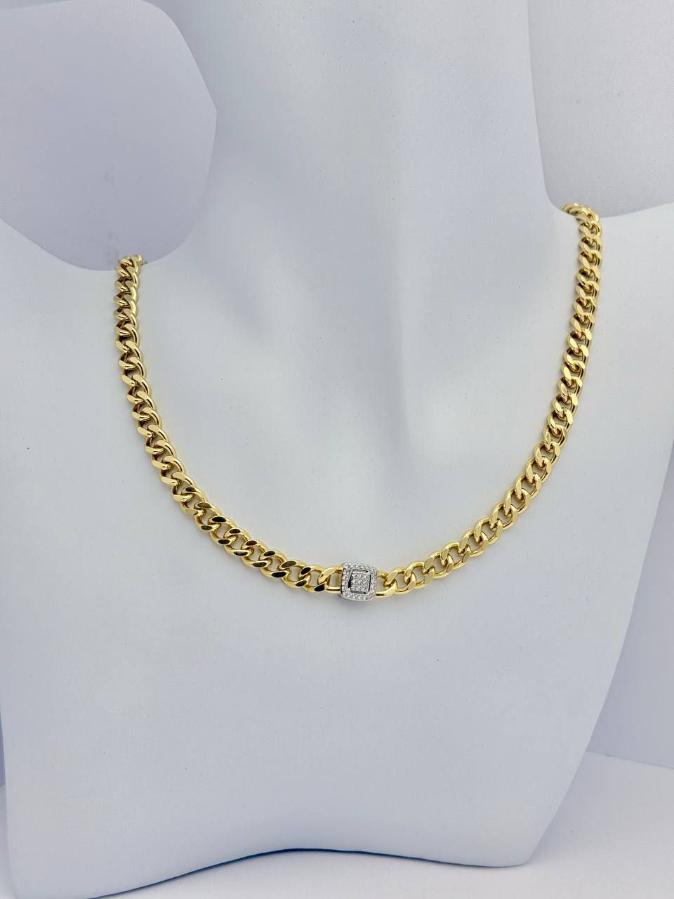 Gold Plated Necklace - Square