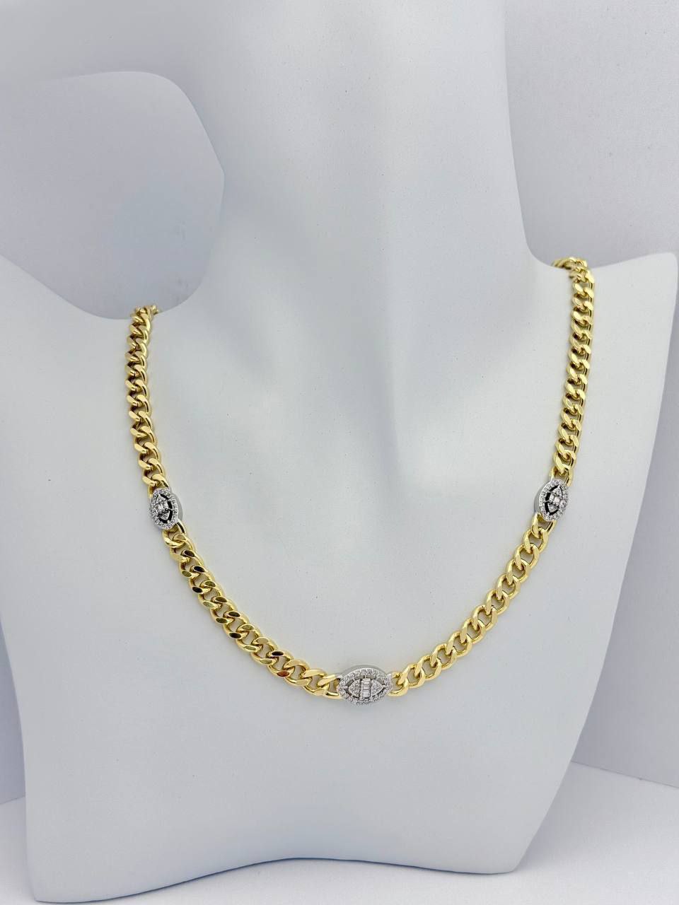 Gold Plated Necklace -multi-stone