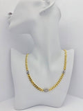 Gold Plated Necklace -multi-stone - 2