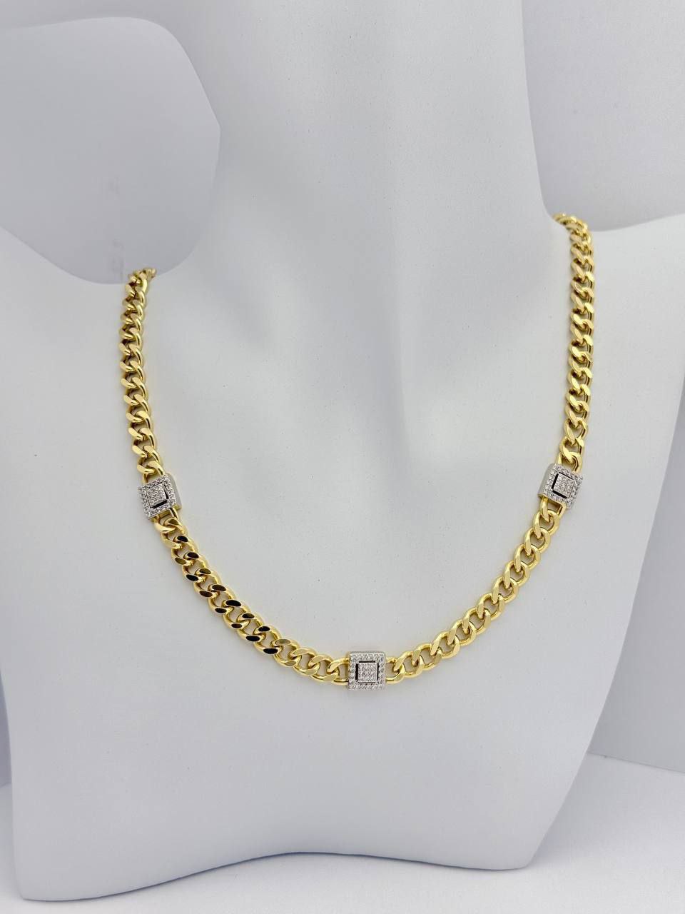 Gold Plated Necklace -multi-stone