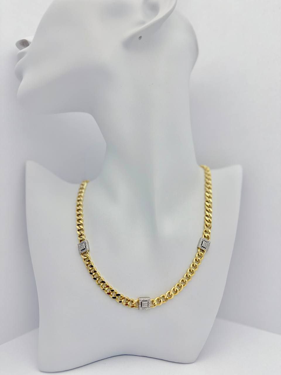 Gold Plated Necklace -multi-stone