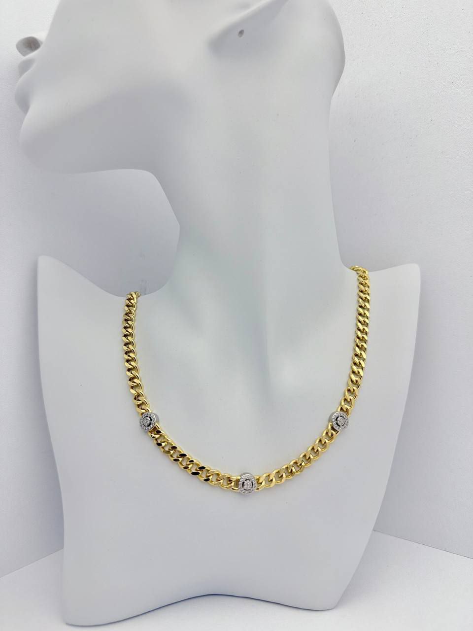 Gold Plated Necklace -multi-stone
