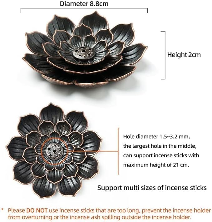 Lotus Flower Incense Holder- Large