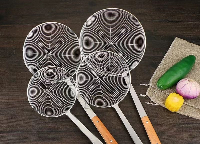 Stainless Steel Wire Skimmer Spoon with Handle