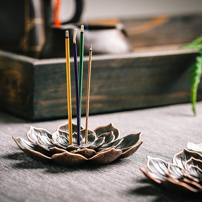 Lotus Flower Incense Holder- Large