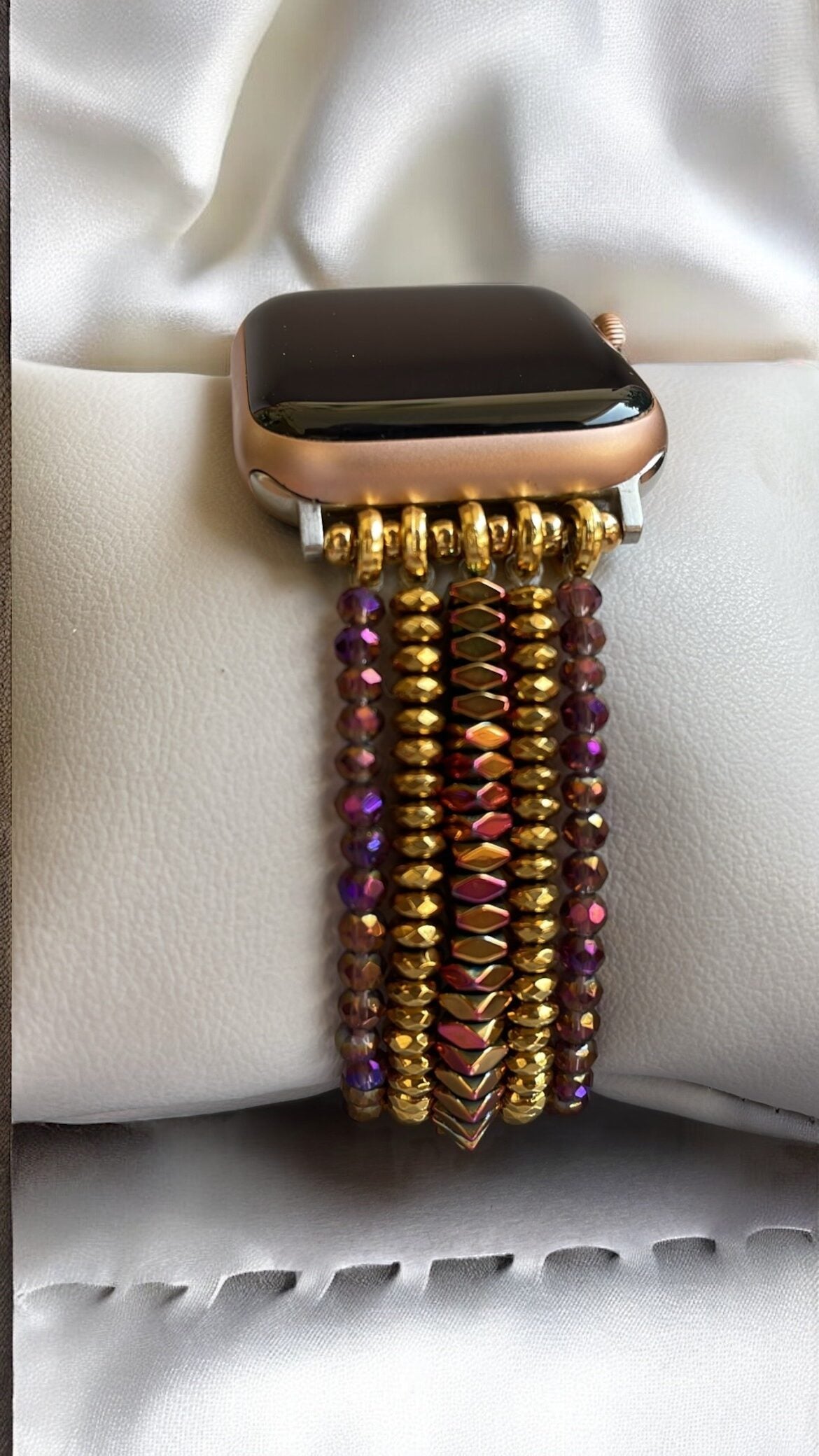 Watch Band - HEMATITE Pink - 44,45,46