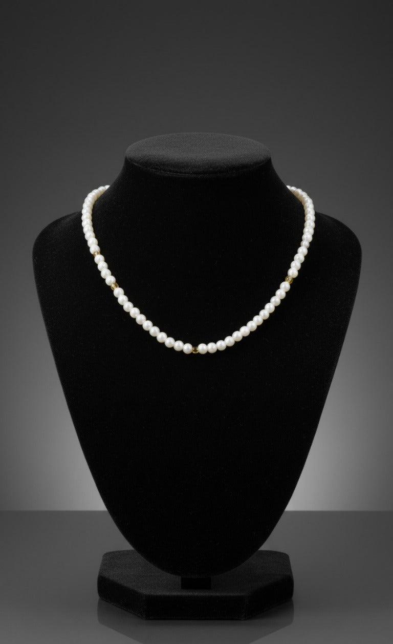 White Beads Necklace