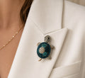 Turquoise Turtle Brouch