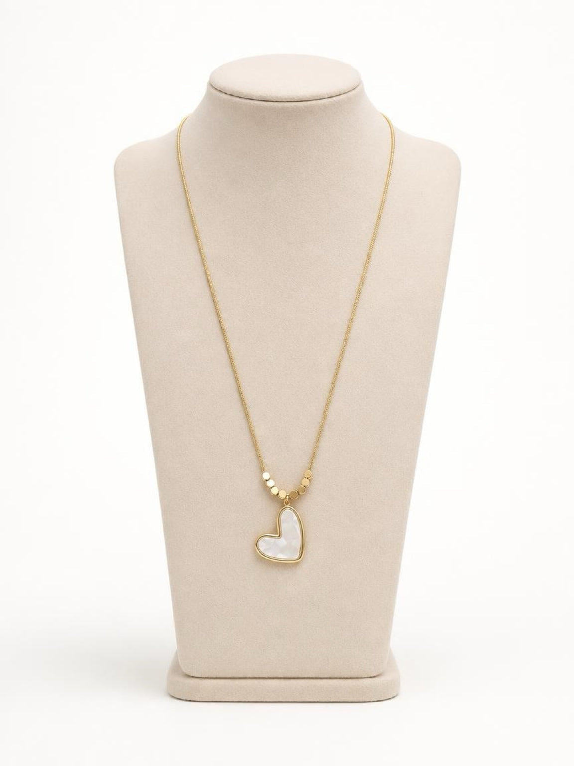 Heart Necklace -White