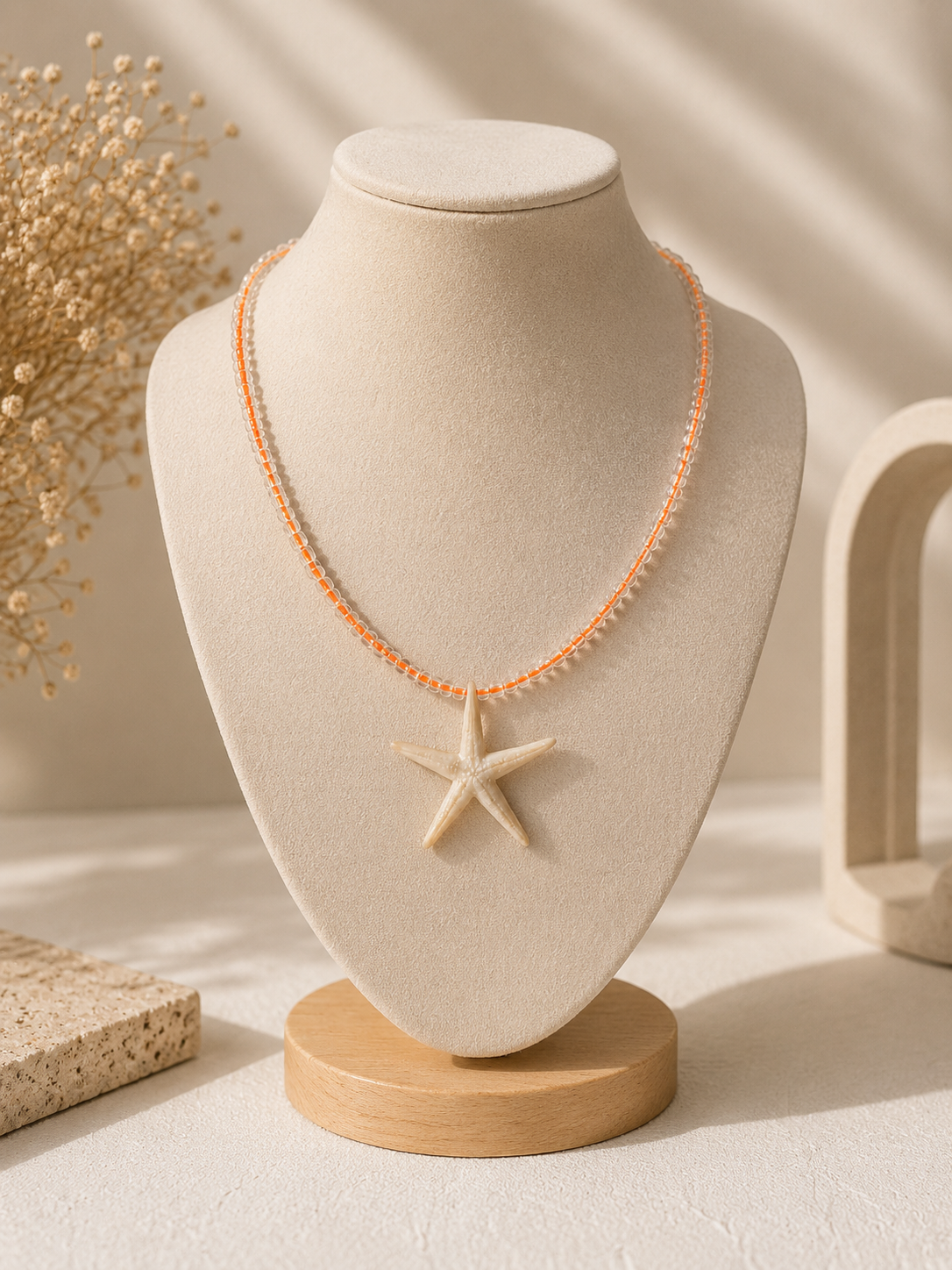 Big SeaStar Orange - Necklace