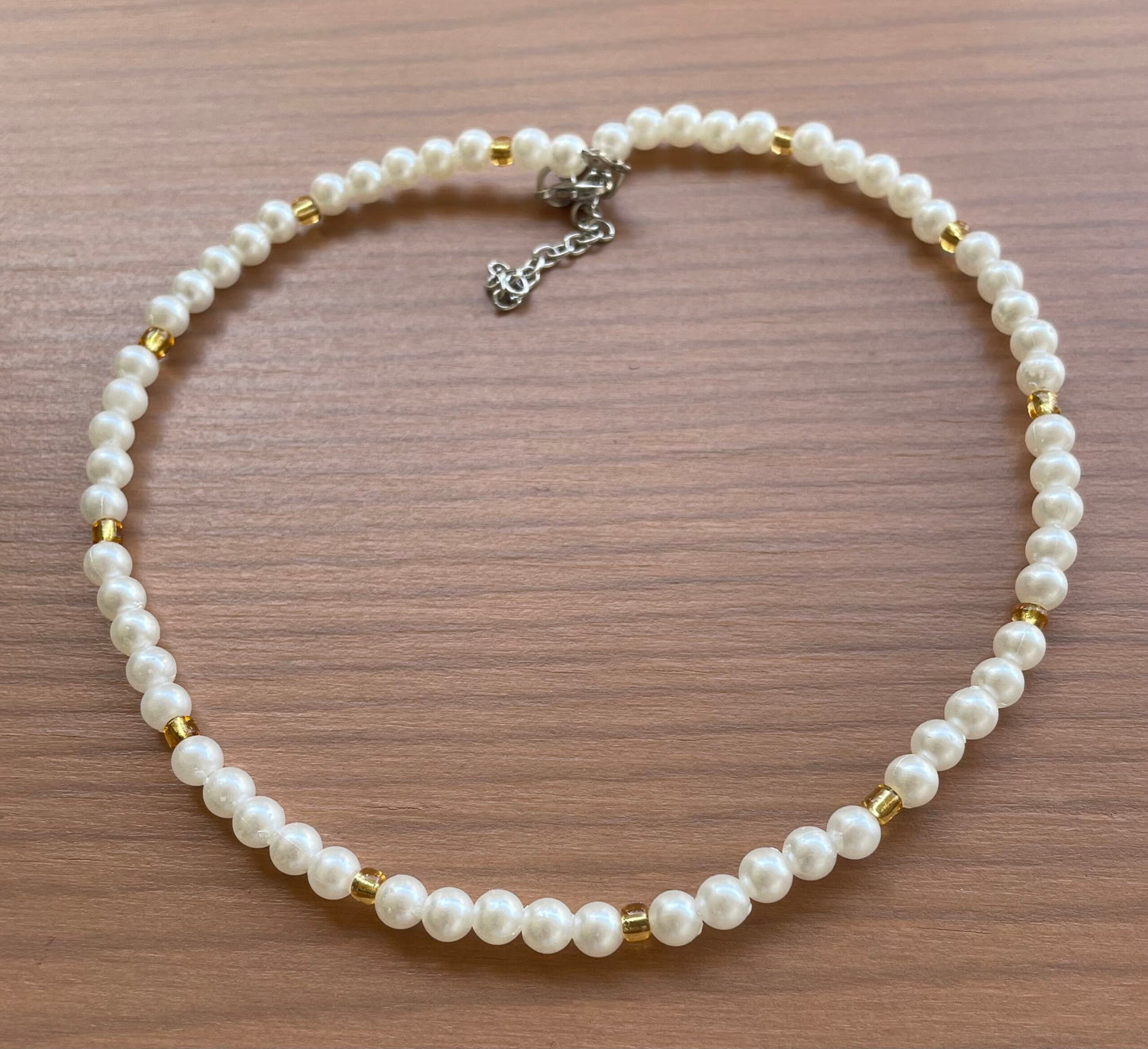 White Beads Necklace