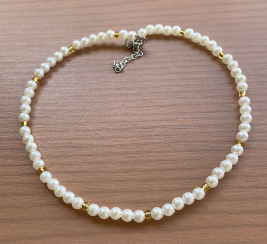 White Beads Necklace
