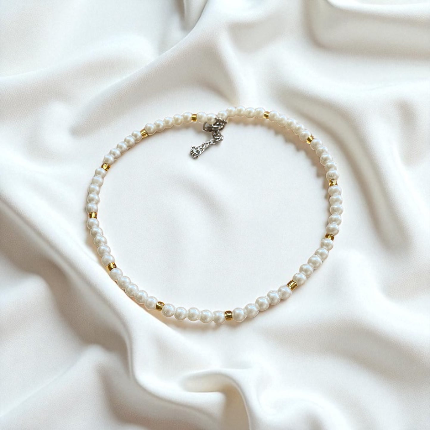 White Beads Necklace