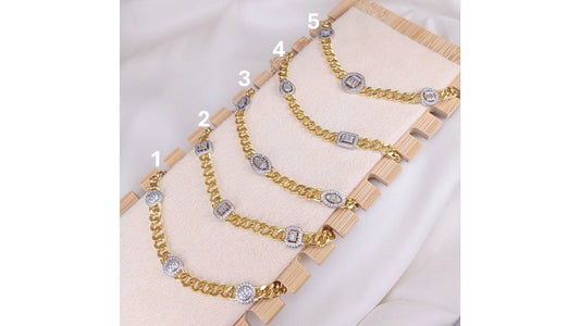 Gold Plated Bracelet - Multistone - 2