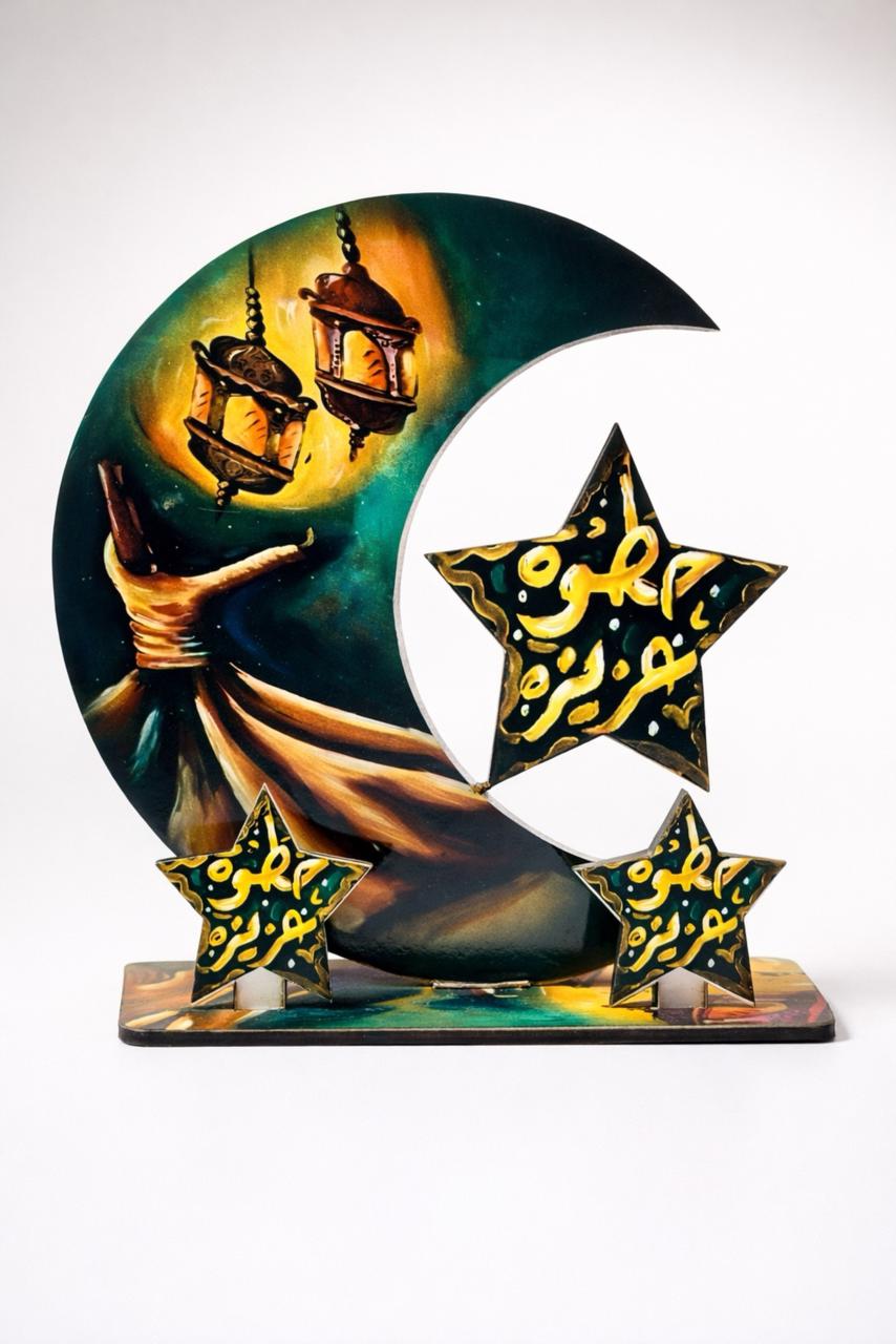 Crescent Stand- Small 18 cm Green