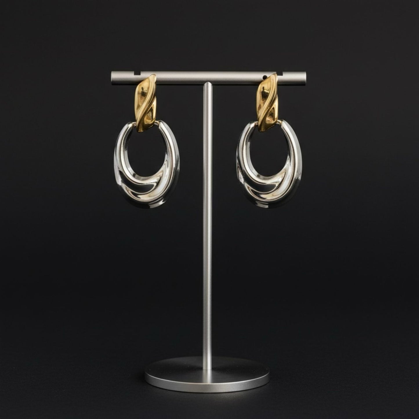 Oval - Sliver & Gold