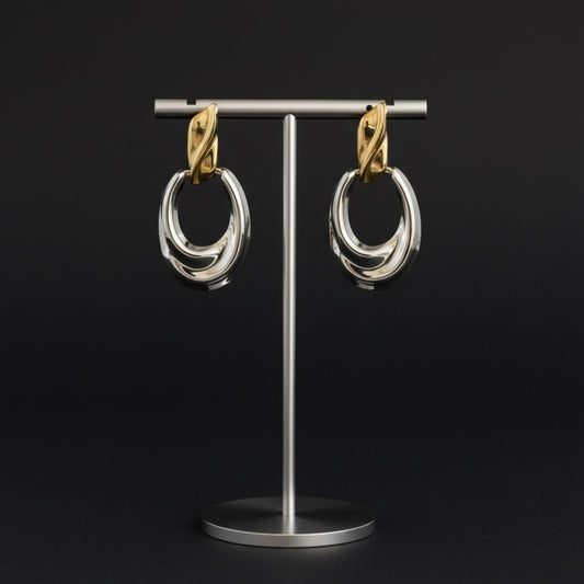 Oval - Sliver & Gold