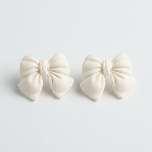 Orange Bow - Earring