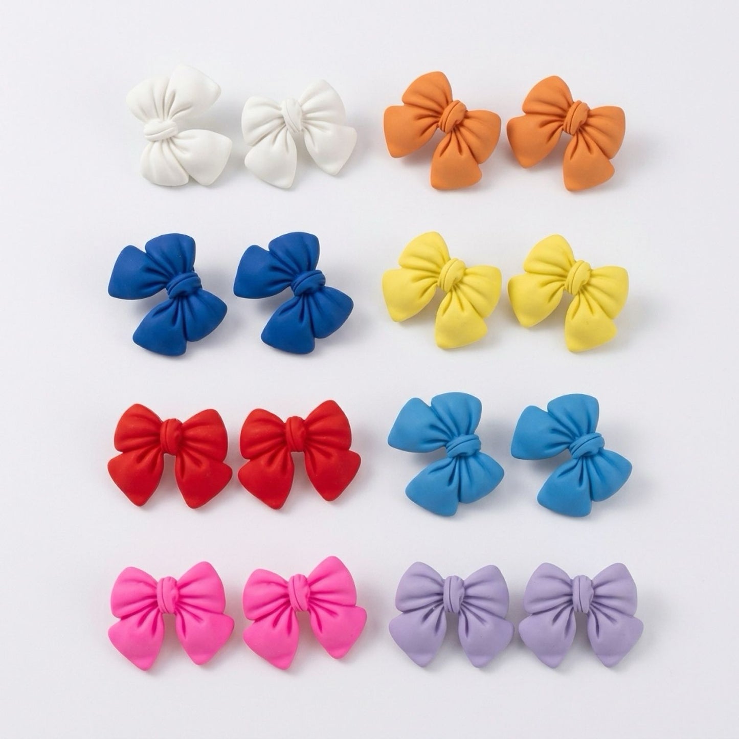 Fushia Bow - Earring