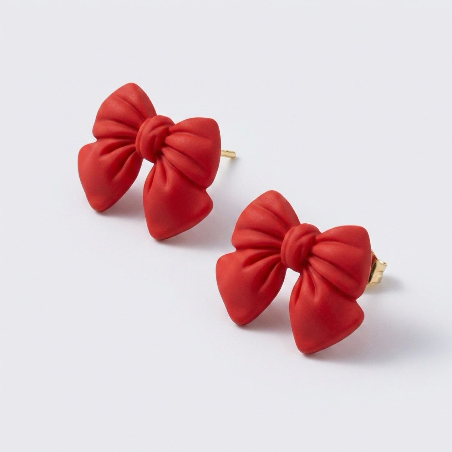 Orange Bow - Earring