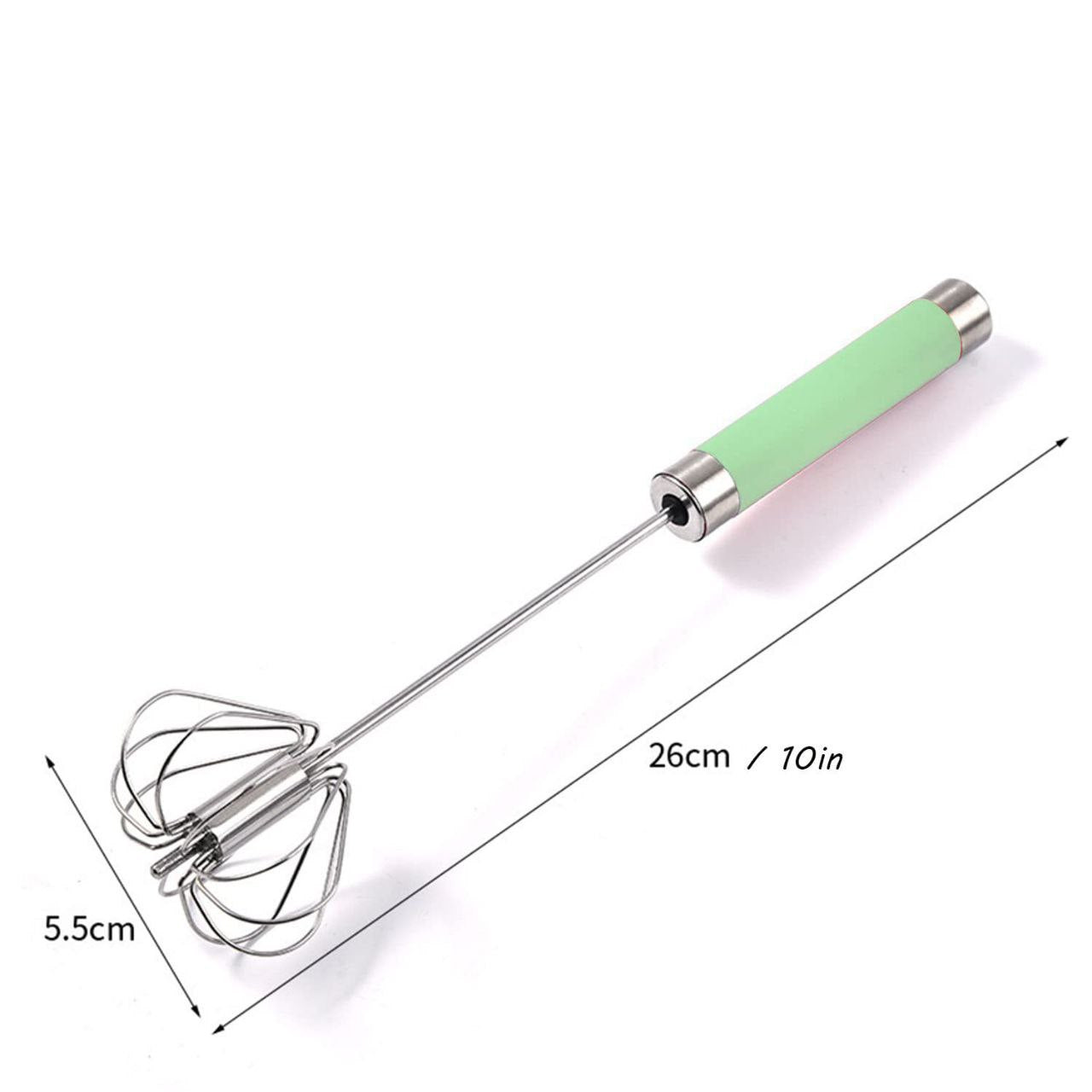 Stainless Steel Egg Whisk Press
