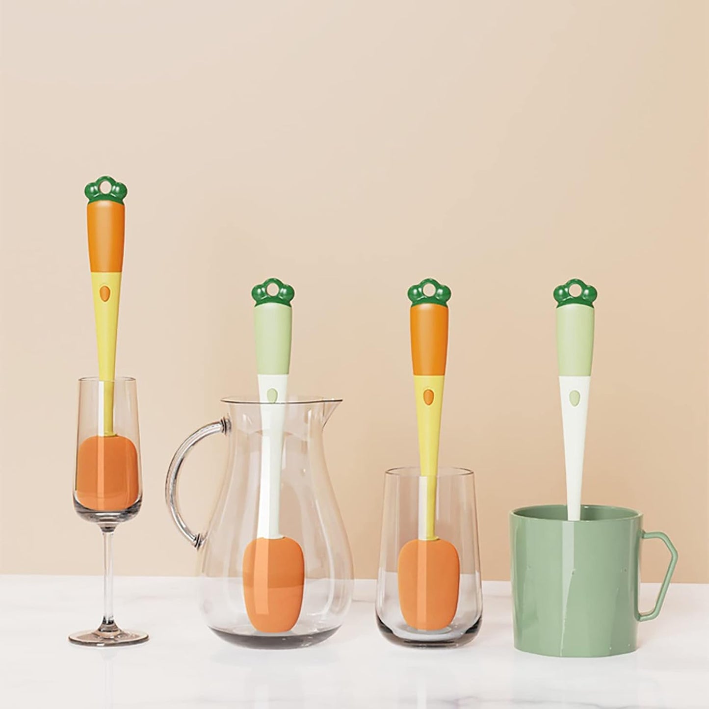 Multifunctional Cleaning Brush in Carrot Shape
