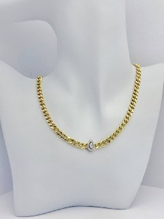 Gold Plated Necklace - Oval