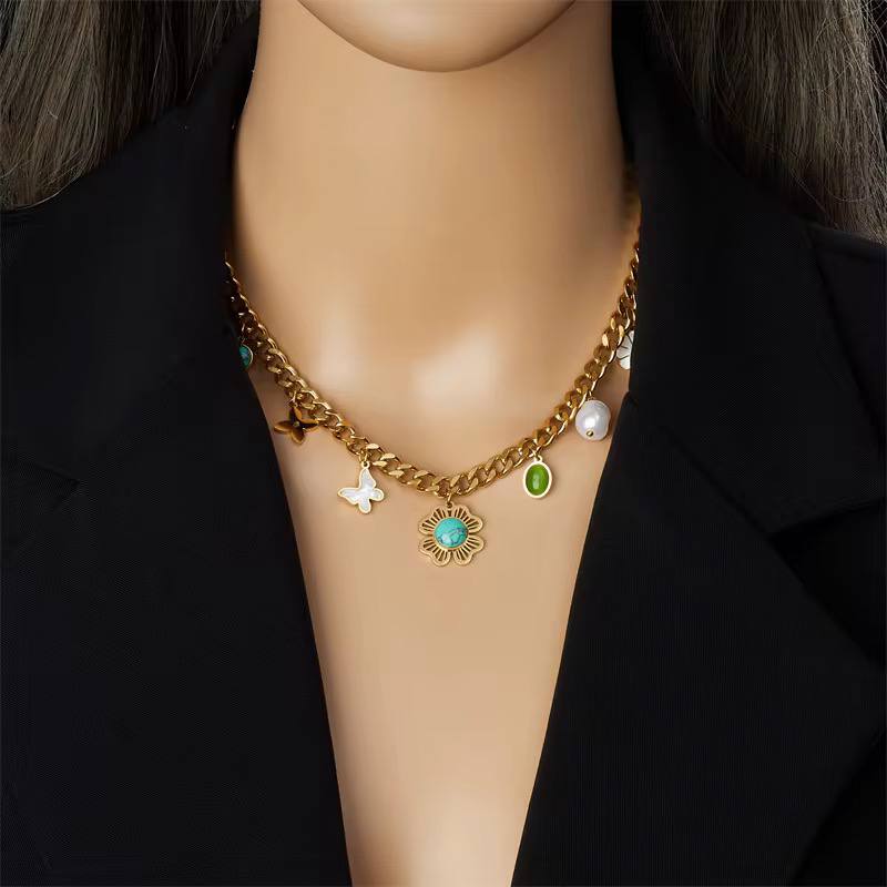 Flower Wide Necklace