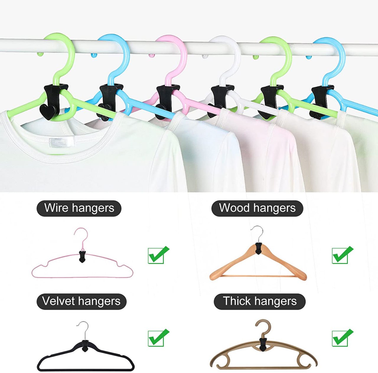 Clothes Hanger Connector Hooks
