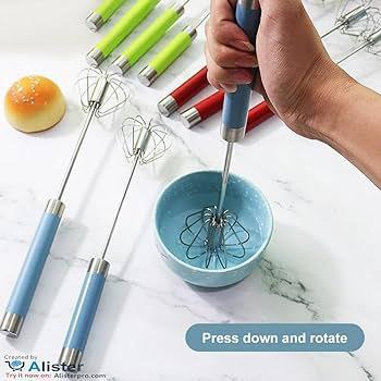 Stainless Steel Egg Whisk Press
