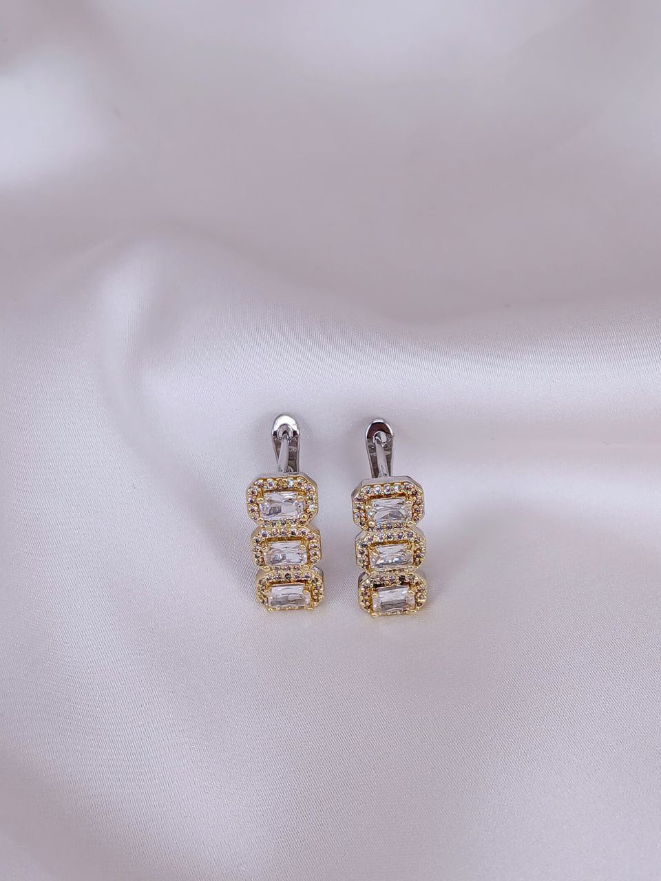 Silver and Gold plated - Earring