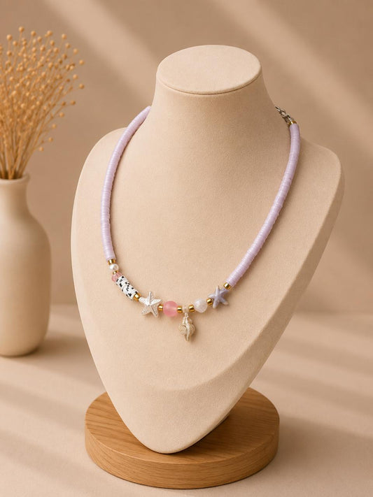 Snail Light Pink- Necklace
