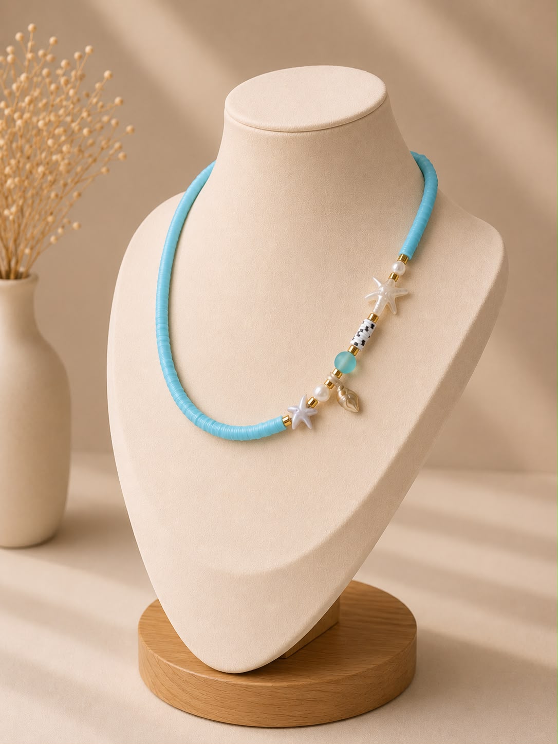 Snail Blue- Necklace