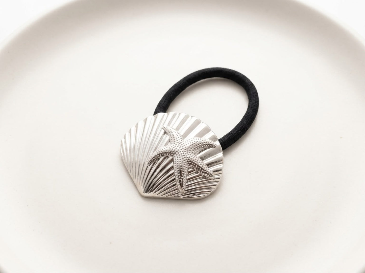 Sea Shell Metalic Hair Scrunchies