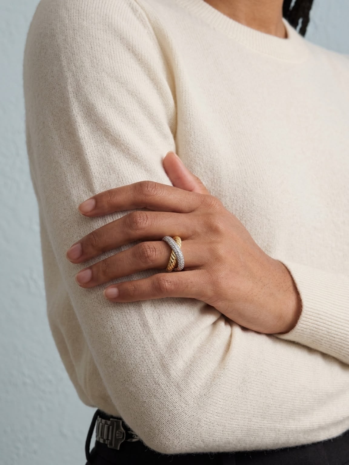 Gold Plated X - Ring