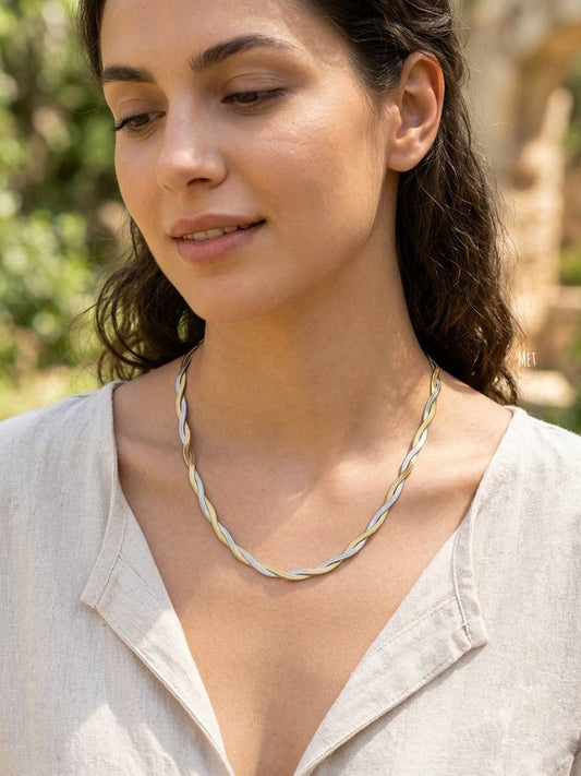 Silver and Gold Necklace