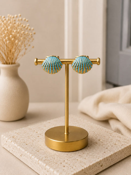 Sea Shell Blue - Earring
