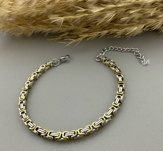Chain Silver and Gold Bracelet