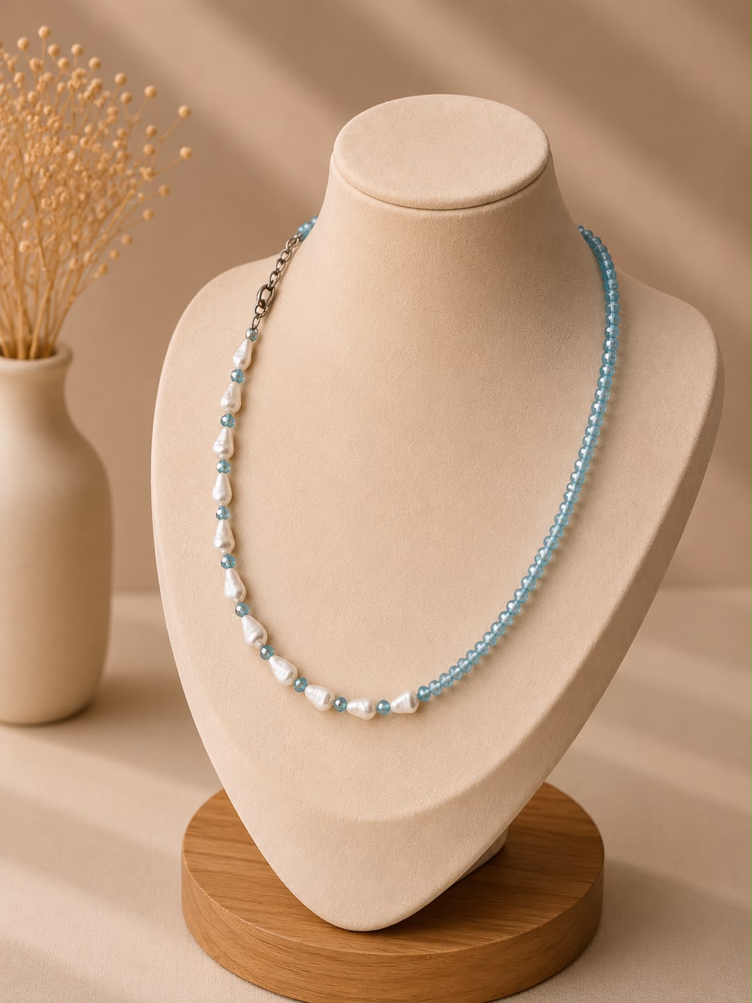 Snails Light Blue- Necklace