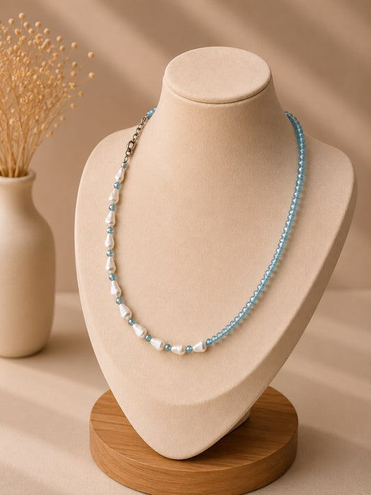 Snails Light Blue- Necklace