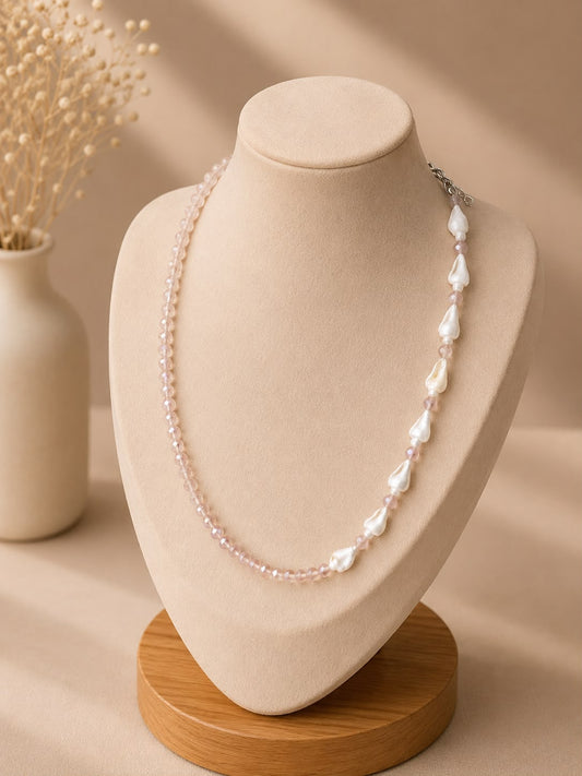 Snails Light Pink- Necklace