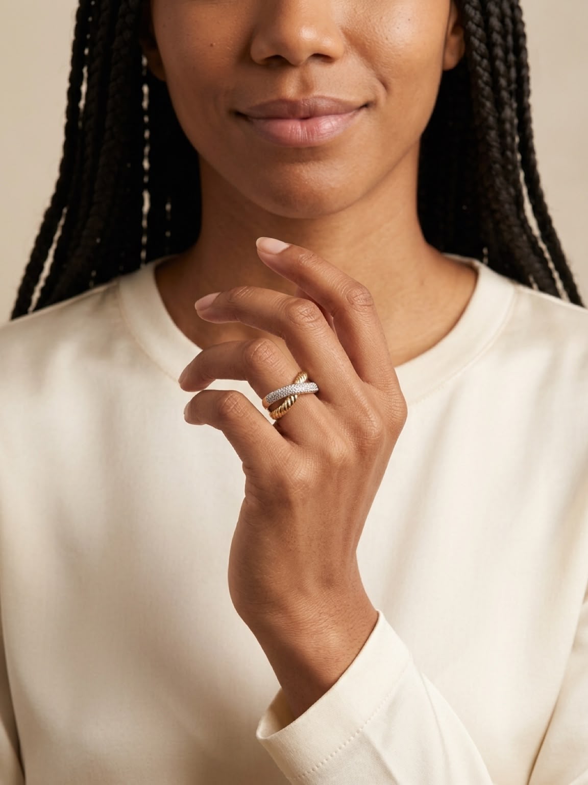 Gold Plated X - Ring