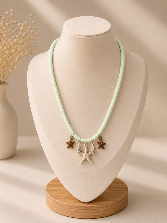 Seastars Lime Green- Necklace