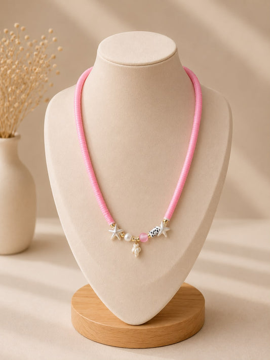 Snail Pink- Necklace