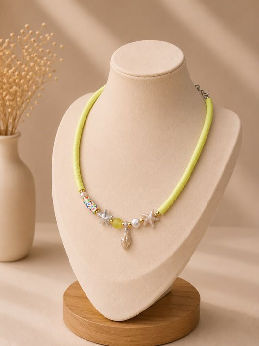Snail Yellow- Necklace
